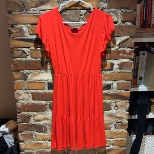 Red Shirt Dress, stretchy, worn once!